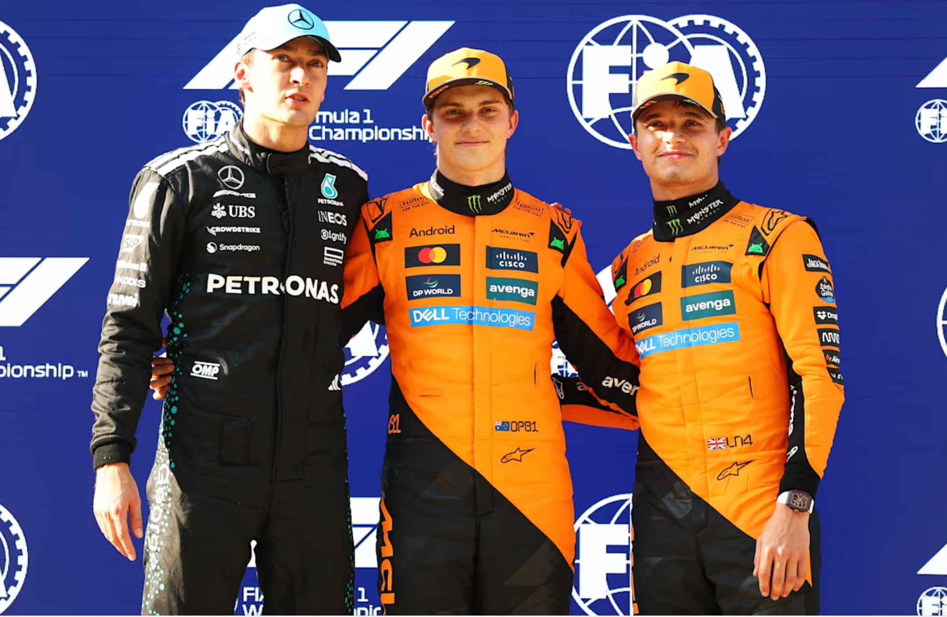 威廉姆斯鏖战迈凯伦,皮亚斯特里统治全场的简单介绍 威廉姆斯鏖战迈凯伦,皮亚斯特里统治全场的简单介绍